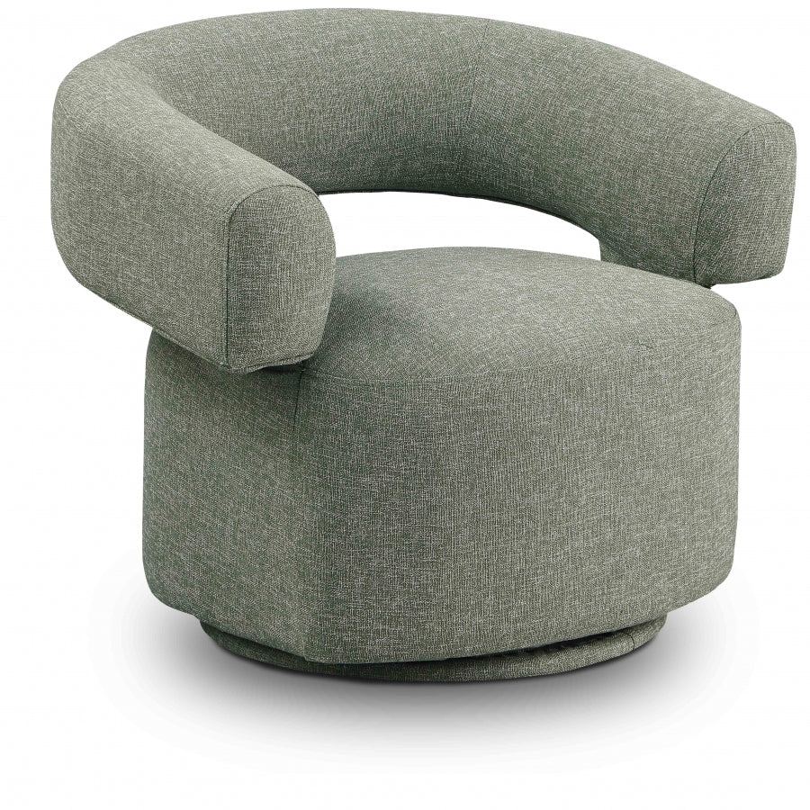 Niya Linen Textured Fabric Dining Chair / Accent Chair