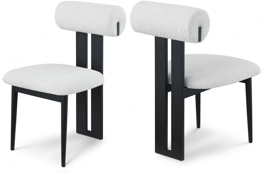 Dario Boucle Fabric Dining Chair