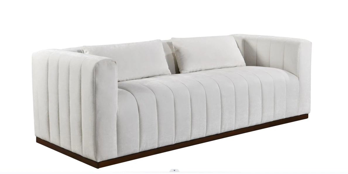 Storme 92″ Sofa – Ivory, 2 Pillows