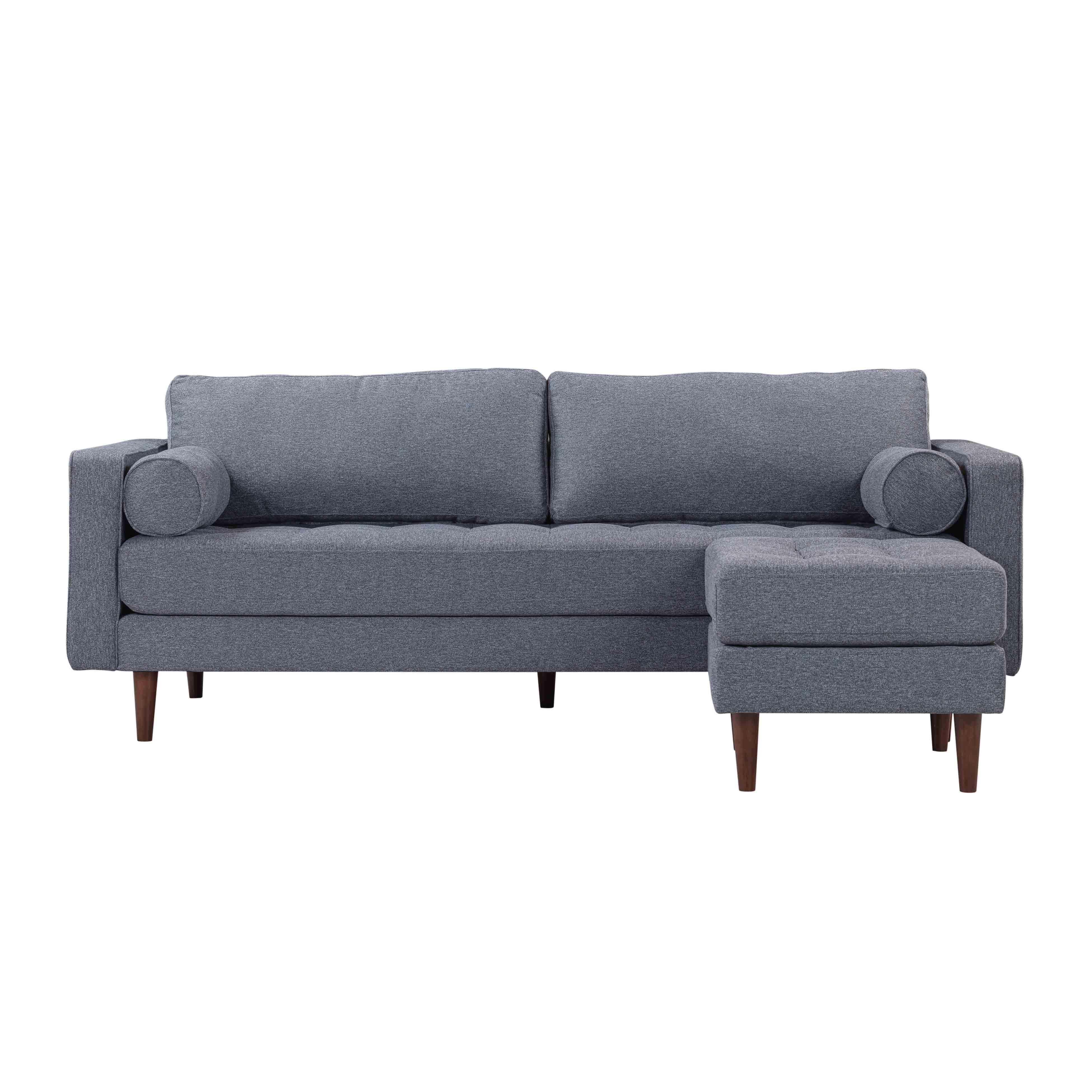 CAVE GRAY TWEED SECTIONAL