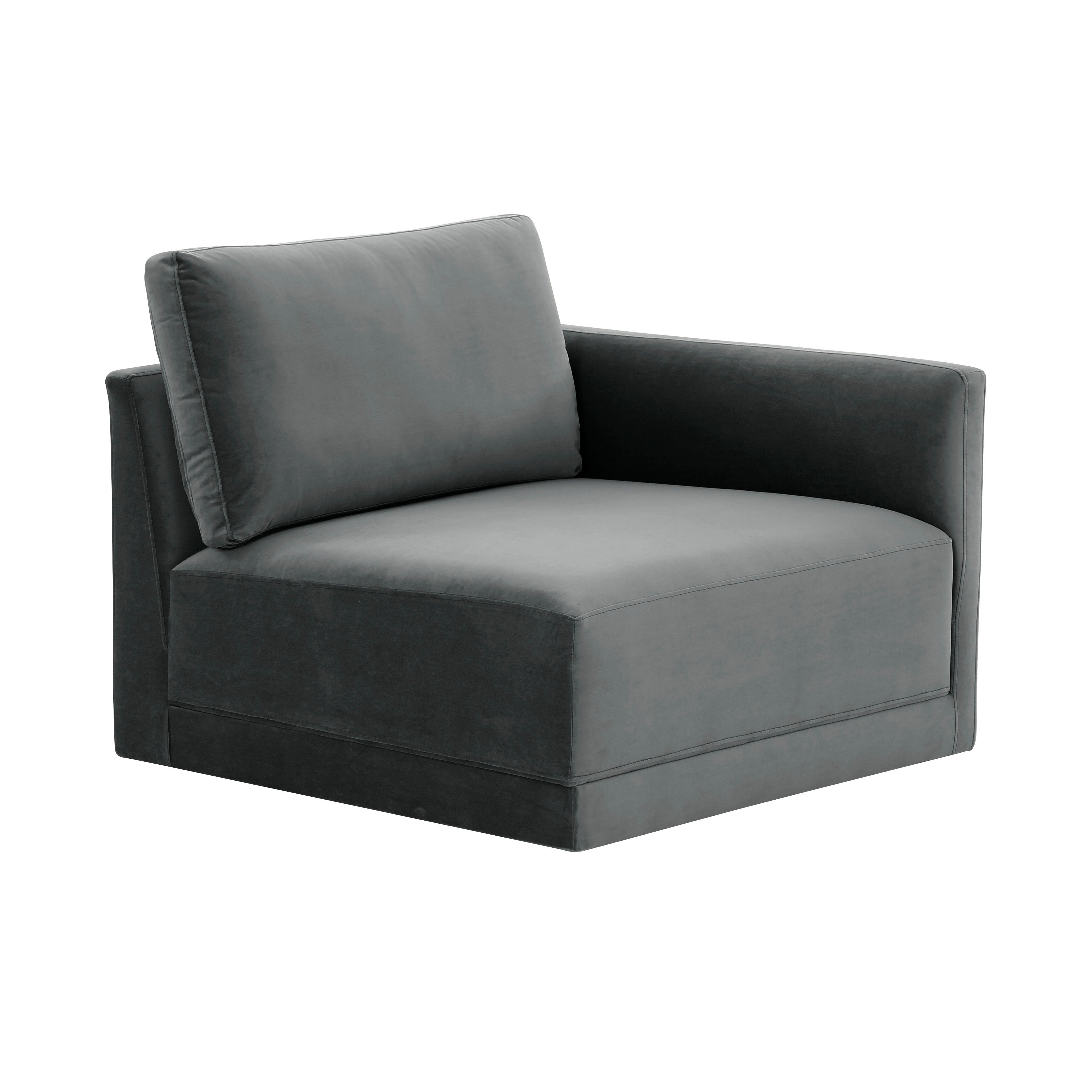 WILLOW CHARCOAL RAF CORNER CHAIR