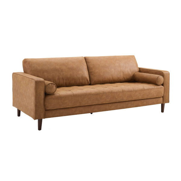 CAVE BROWN SOFA 76-INCH