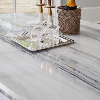 Pick Up Sticks Dining Table in Statuario Marble Top